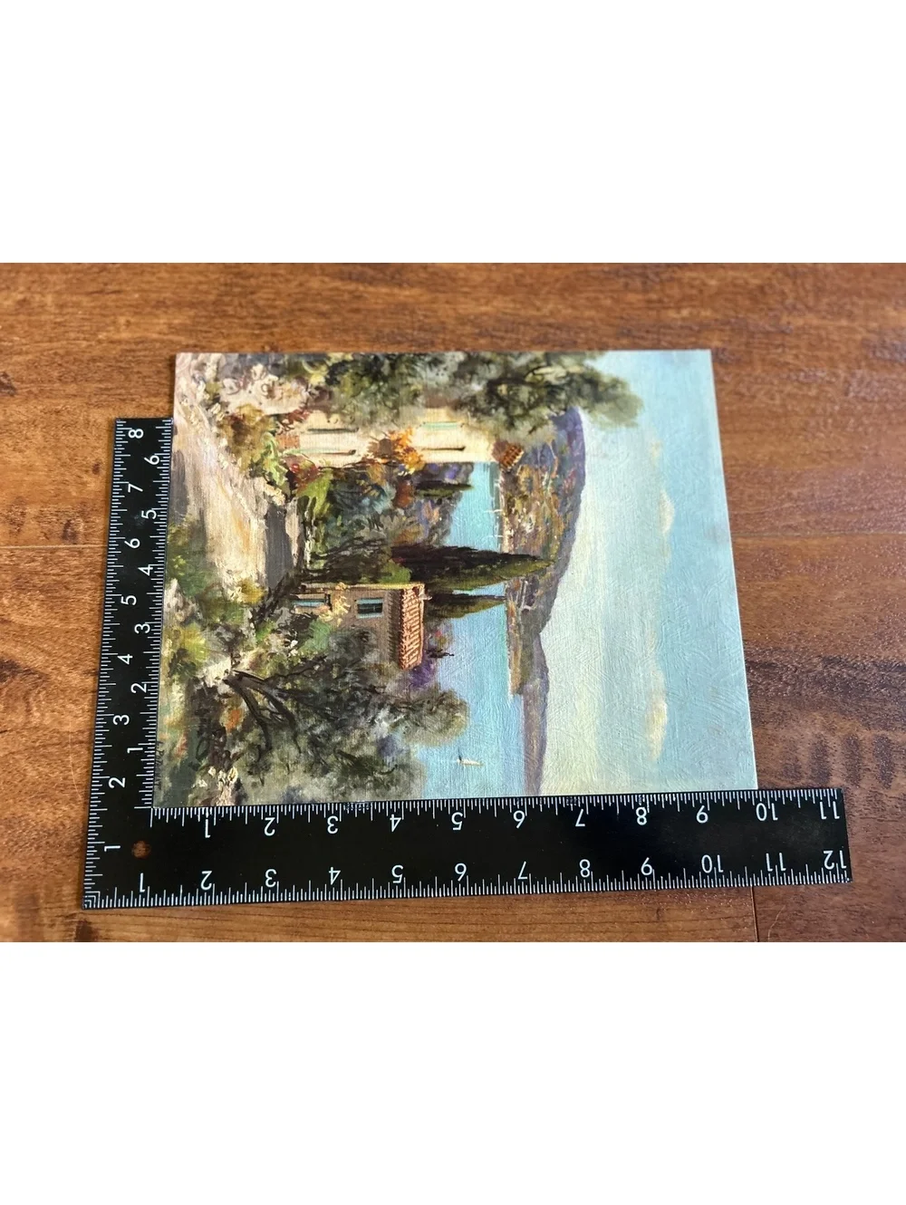 Vintage Signed Landscape Painting by E. Potronat